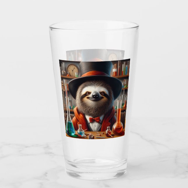 Sloth Mad Scientist Glas (Vorderseite)