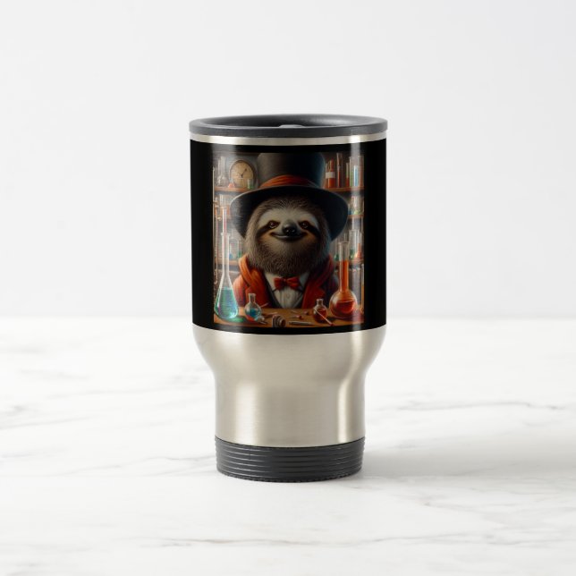 Sloth Mad Scientist Reisebecher (Mittel)