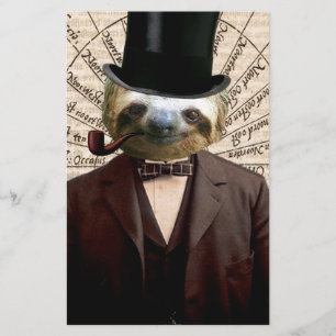 Sloth Man Viktorianisch Steampunk Anthropomorphisc