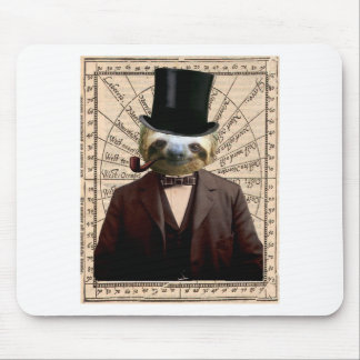 Sloth-Mann viktorianisches Steampunk anthropomorph Mousepad