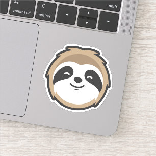 Sloth Mascot Aufkleber