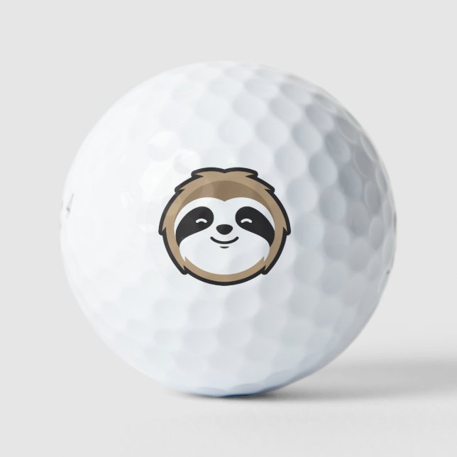 Sloth Mascot Golfball (Vorderseite)