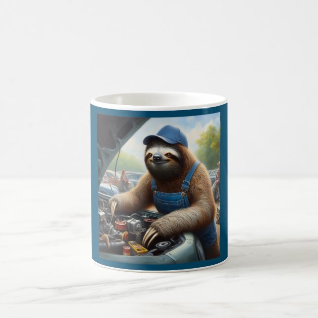 Sloth Mechanic Kaffeetasse (Mittel)