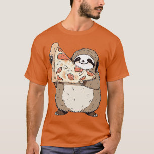 Sloth mit einem Pizzasschnitt 3 T-Shirt