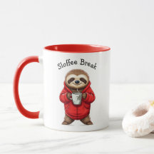 Sloth mit Sloffee Break Funny Coffee Tasse