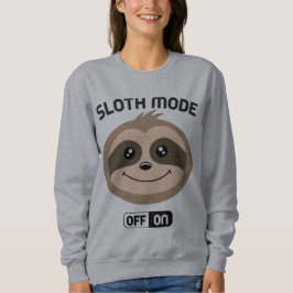 Sloth-Modus auf niedlichem Sweatshirt