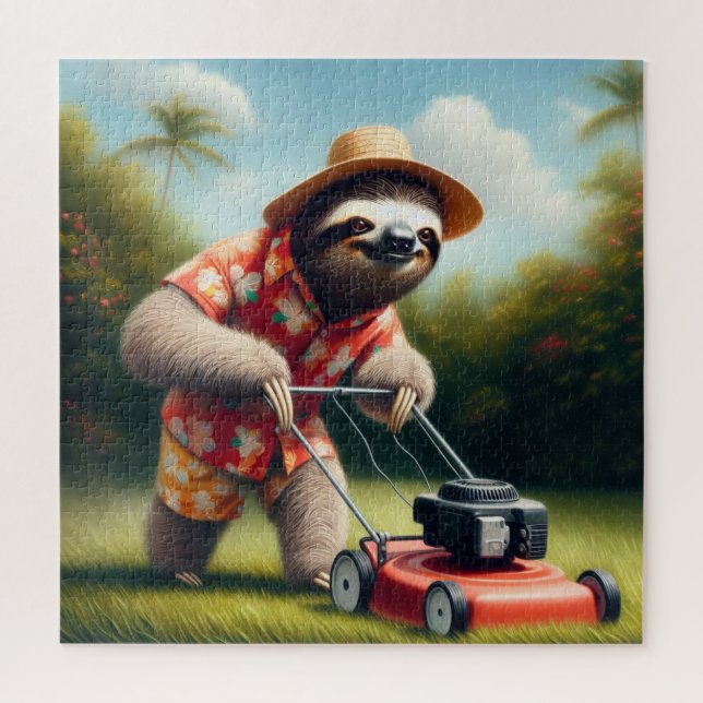 Sloth Mowing Lawn (Vertikal)