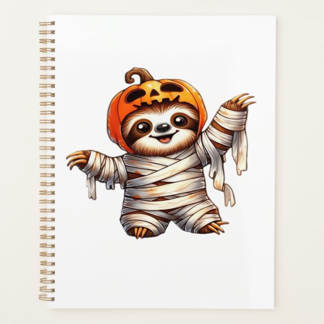 Sloth Mummy Halloween Classic T-Shirt Planer (Vorderseite)
