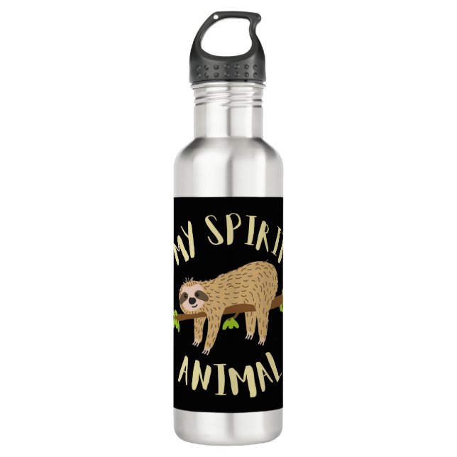sloth my spirit animal edelstahlflasche (Vorderseite)