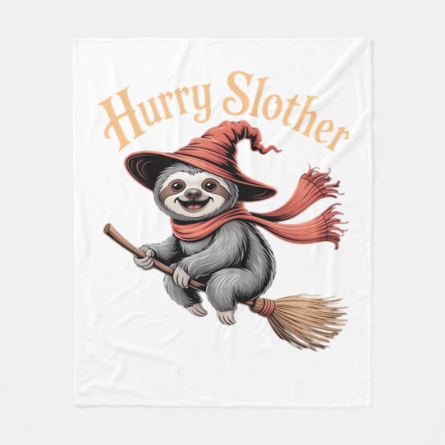 Sloth Niedlich Halloween Witz Funny Essential T -  Fleecedecke (Vorderseite)
