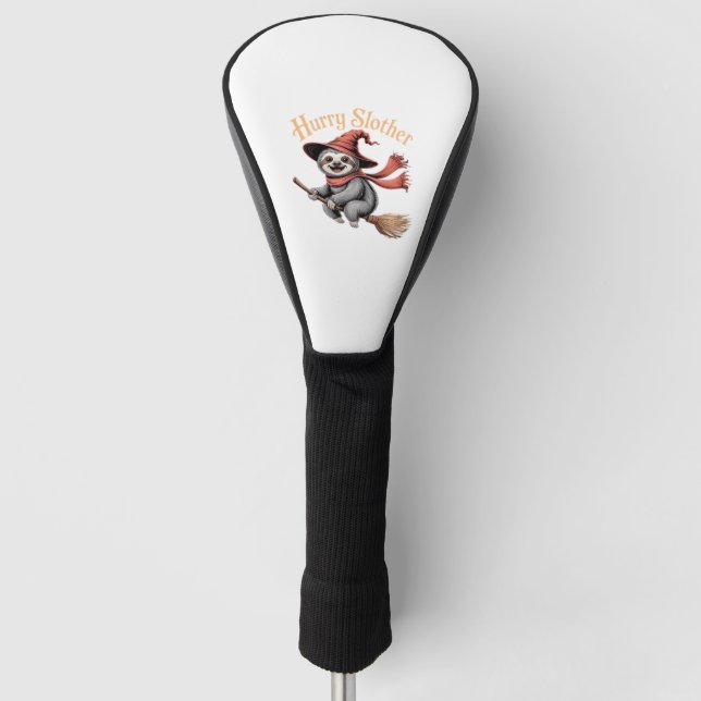 Sloth Niedlich Halloween Witz Funny Essential T -  Golf Headcover (Vorderseite)