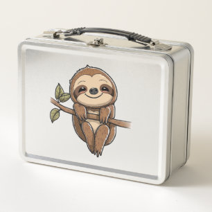 Sloth Niedlich Sloth Niedlicher Cartoon Metall Brotdose