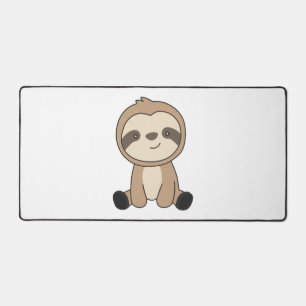 Sloth Niedlicher Tiere für Kinder an sonnigen Plät Schreibtischunterlage