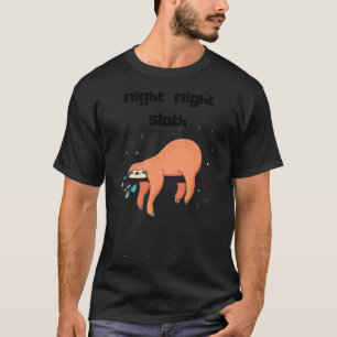 Sloth Night Sloth Animal Spirit Pajama Funny T-Shirt