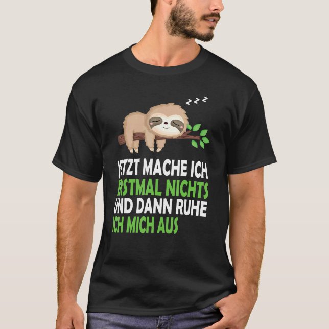 Sloth Nightdress Sleep Pajamas T-Shirt (Vorderseite)