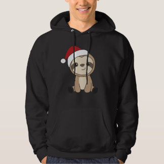 Sloth Noël Neige Hiver Animaux Fentes Sweat - shir