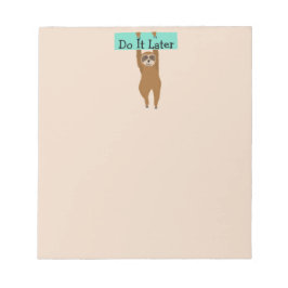Sloth Notepad Notizblock