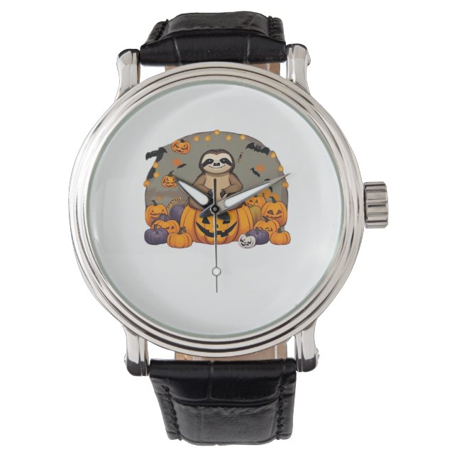 Sloth-o-ween Classic-T - Shirt Armbanduhr (Vorderseite)