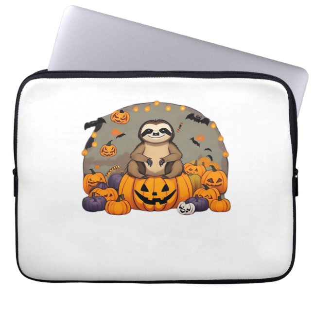 Sloth-o-ween Classic T-Shirt Laptopschutzhülle (Vorderseite)
