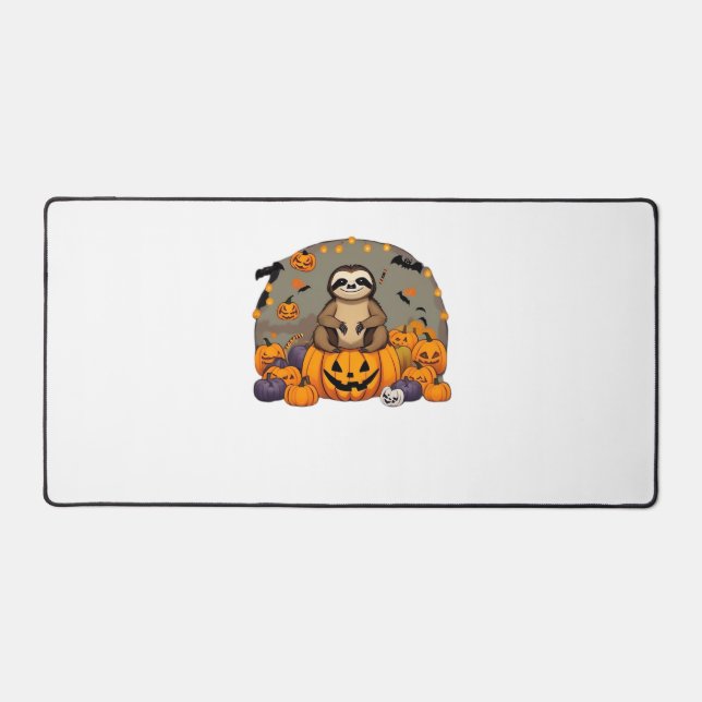 Sloth-o-ween Classic-T - Shirt Schreibtischunterlage (Vorderseite)