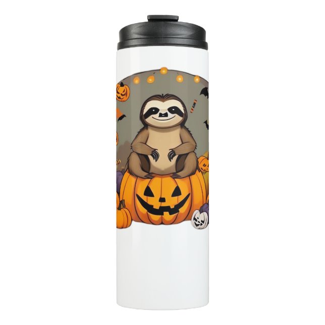 Sloth-o-ween Classic T-Shirt Thermosbecher (Vorderseite)