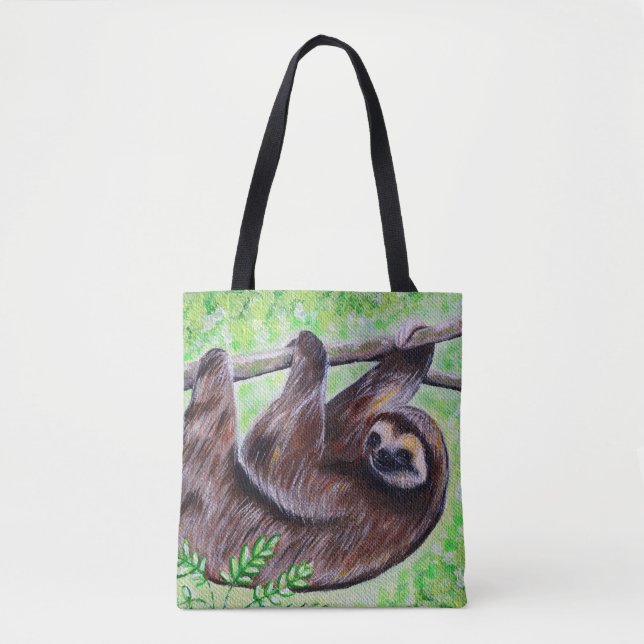 Sloth Painting Tasche (Vorderseite)