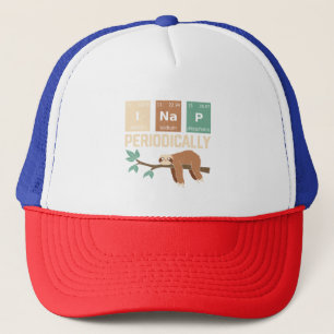 Sloth Periodic Table Physics Truckerkappe