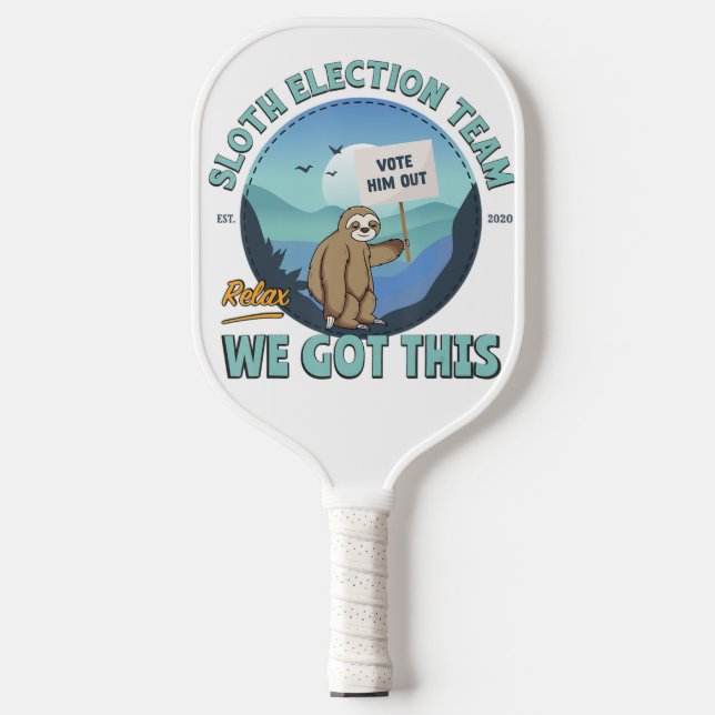 Sloth Pickleball für Lover Sport Schläger (Vorderseite)