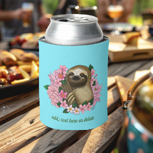 Sloth Pink-Blume Dosenkühler