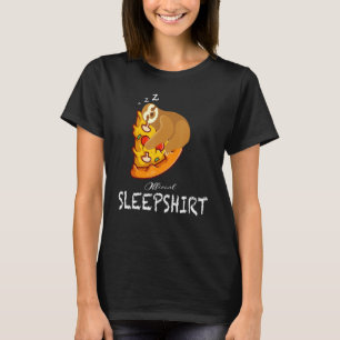 Sloth Pizza Sleep Funny Offizieller Weltschlaftag T-Shirt