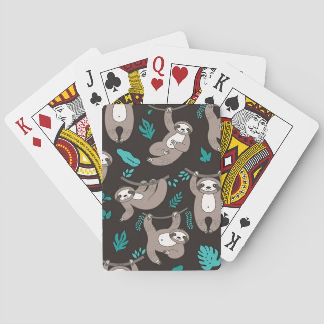 Sloth playing cards spielkarten (Rückseite)