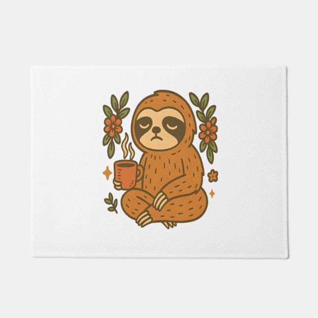 Sloth Playing Guitar Fußmatte (Vorderseite)
