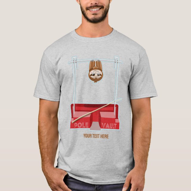 Sloth Pole Vault Athletics T-Shirt (Vorderseite)