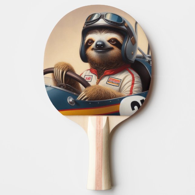 Sloth Racecar Treiber Tischtennis Schläger (Vorderseite)