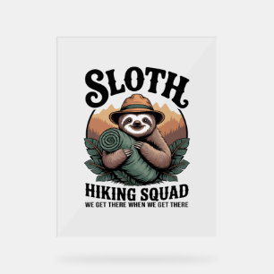 Sloth Randonnée Squad Funny Camping