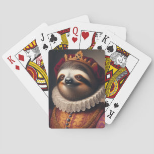 Sloth Renaissance King Spielkarten