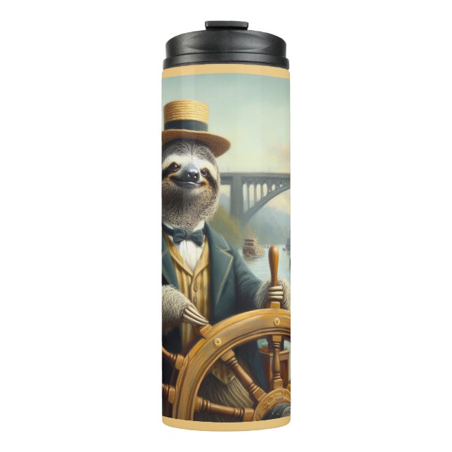 Sloth Riverboat Captain Thermosbecher (Vorderseite)