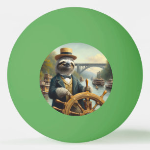 Sloth Riverboat Captain Tischtennisball