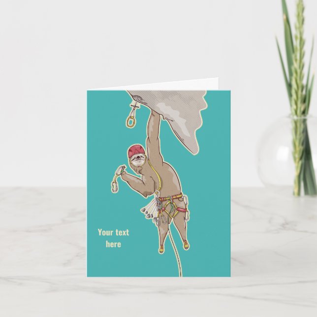 Sloth Rock Climber Tragegerät Karte (Vorderseite)