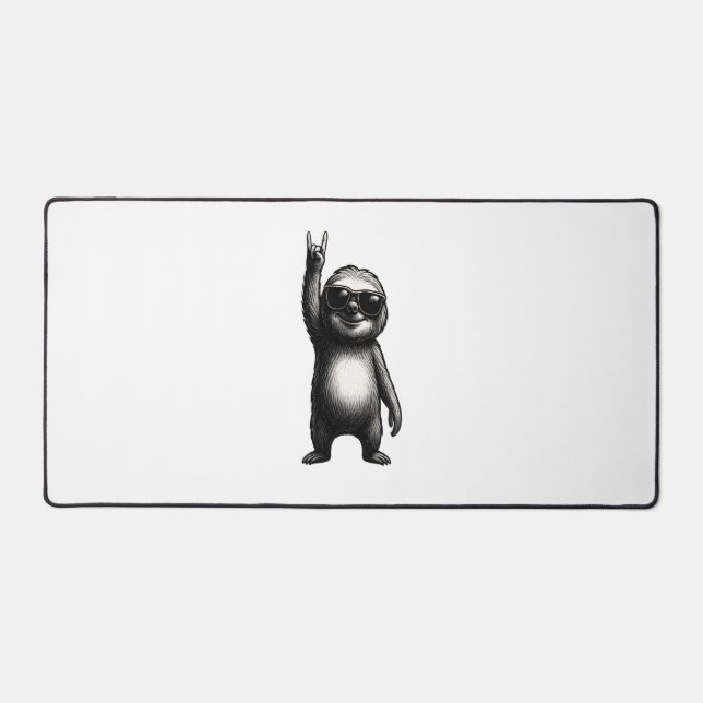 Sloth Rocking Dance Schreibtischunterlage (Vorderseite)