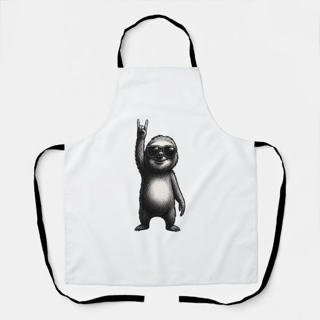 Sloth Rocking Dance Schürze (Vorderseite)