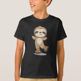 Sloth Roller Skate Funny Animals Roller Skate T-Shirt