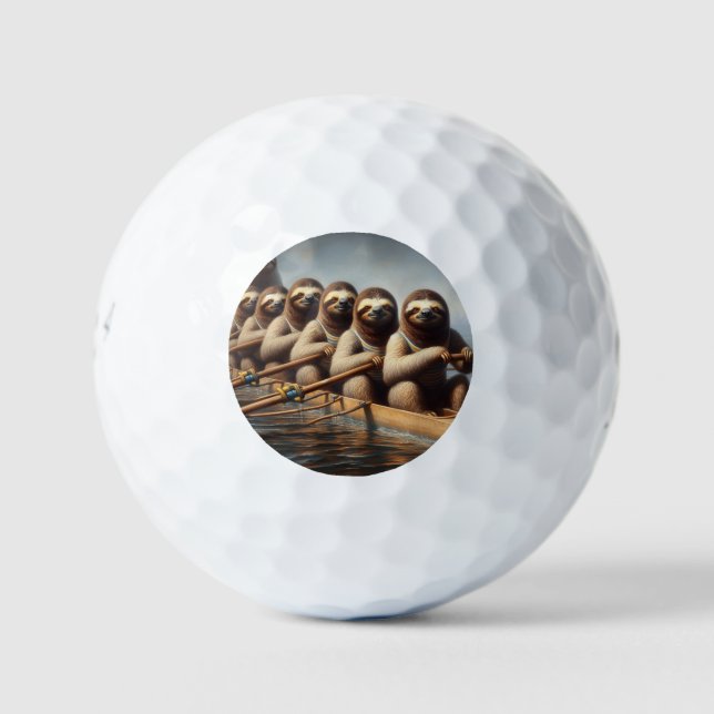Sloth Rowing Team Golfball (Vorderseite)