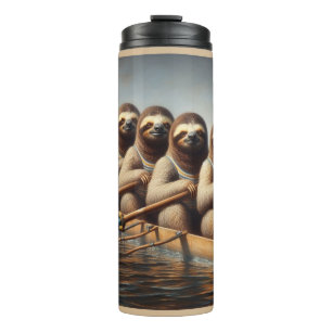 Sloth Rowing Team Thermosbecher