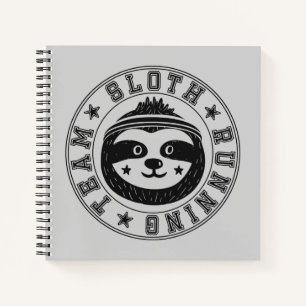 Sloth Running Team Notizbuch