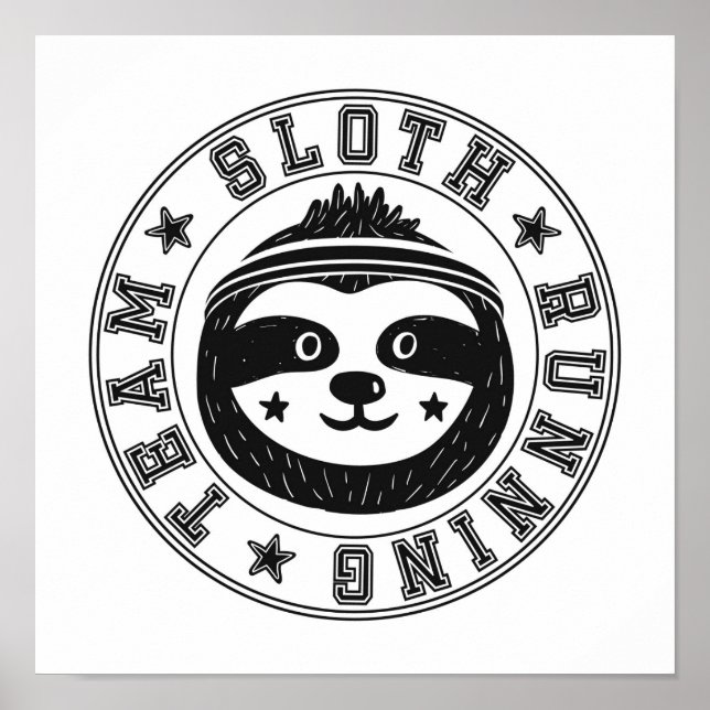 Sloth Running Team Poster (Vorne)