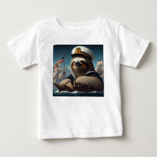 Sloth Sailor Baby T-shirt
