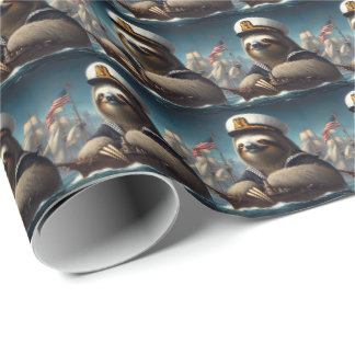 Sloth Sailor Geschenkpapier