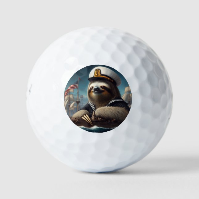 Sloth Sailor Golfball (Vorderseite)