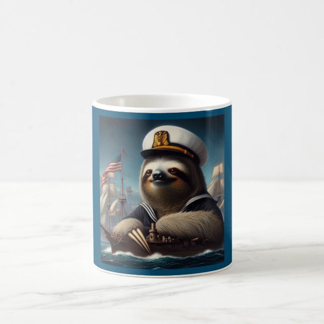 Sloth Sailor Kaffeetasse (Mittel)